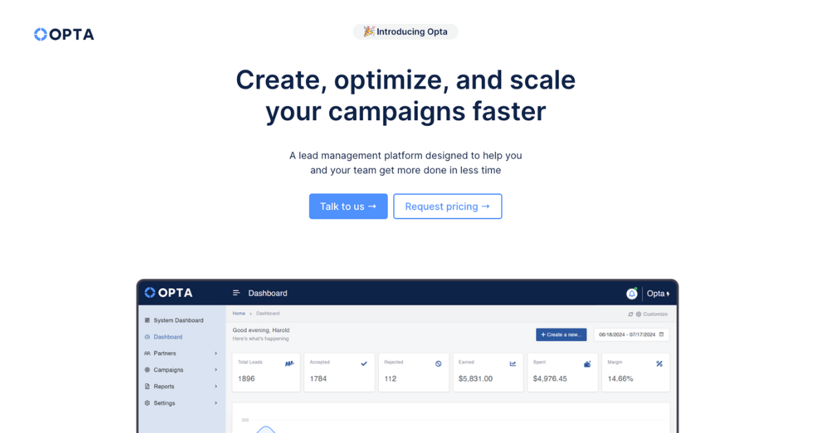 Opta | Lead distribution that protects your spend