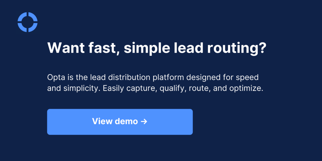 Manage your co-registration with Opta's modern lead distribution platform